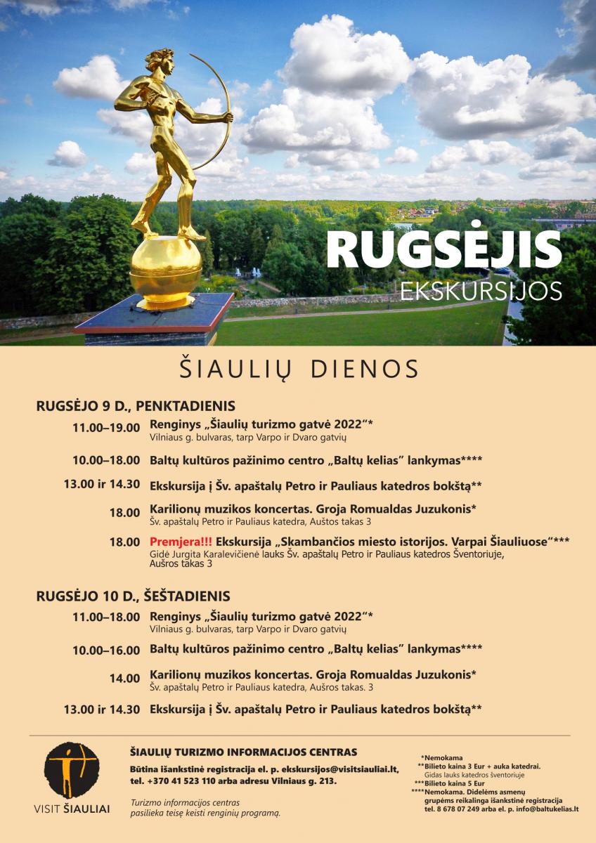 RUGSĖJIS TURIZME – DAR NE LAIKAS ATSIPŪSTI: DAUGYBĖ EKSKURSIJŲ IR ...