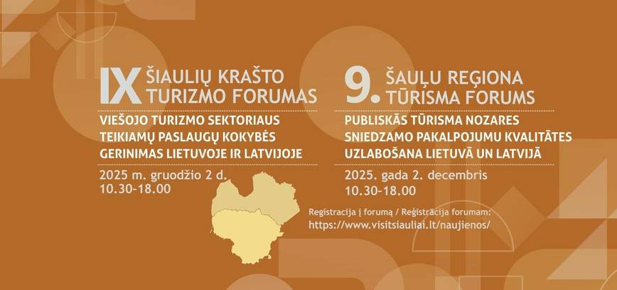 9. ŠAUĻU REĢIONA TŪRISMA FORUMS