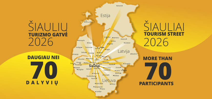 ŠIAULIŲ JUBILIEJUJE – REKORDINĖ „TURIZMO GATVĖ“ IR „RAUDONOJO KILIMO“ MARŠRUTAS