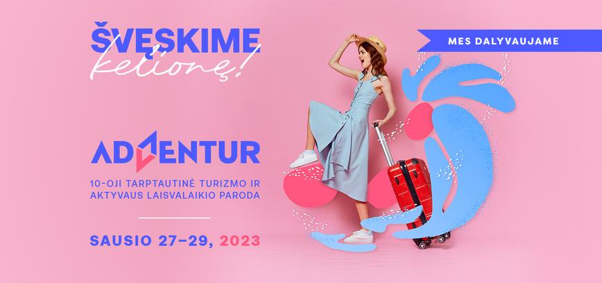 ŠIAULIŲ TURIZMO IŠTEKLIŲ PRISTATYMAS TURIZMO PARODOJE „ADVENTUR“