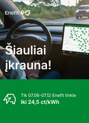 „ENEFIT“ KVIEČIA PAŽINTI ŠIAULIUS ELEKTROMOBILIU 