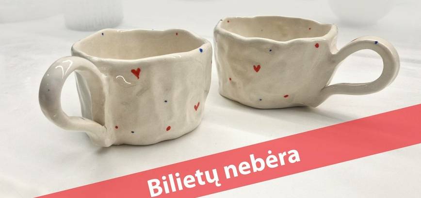 Edukacinis užsiėmimas suaugusiesiems „Puodeliai dviem“