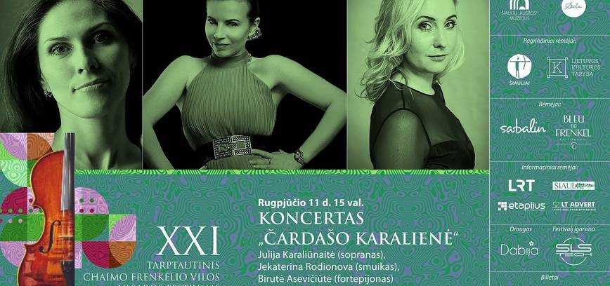 KONCERTAS „ČARDAŠO KARALIENĖ“ | BURBIŠKIO DVARE, RADVILIŠKIO R.