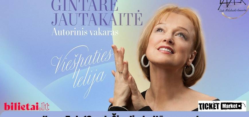  Gintarės Jautakaitės autorinis vakaras „Viešpaties lelija“ 
