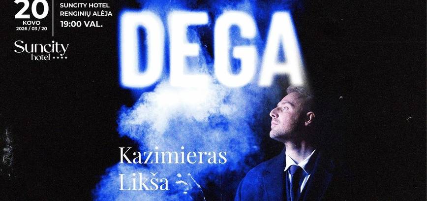 Akustinis Kazimiero Likšos koncertas „Dega“ su gitaristu Tadu Daumantu I Renginių alėja