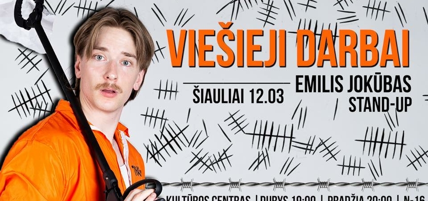  Emilis Jokūbas „stand-up“: „Viešieji darbai“ 