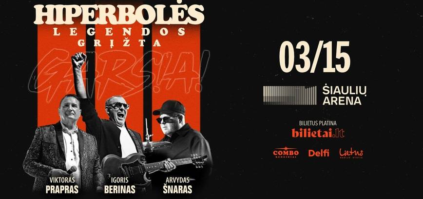 Hiperbolės Legendos GARSIAI