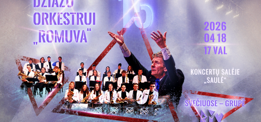 Džiazo orkestrui „Romuva“ – 15 metų!