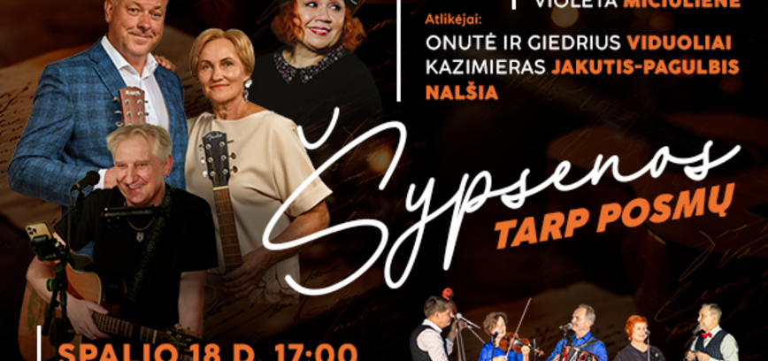 Romansų ir autorinių dainų vakaras „Šypsenos tarp posmų“