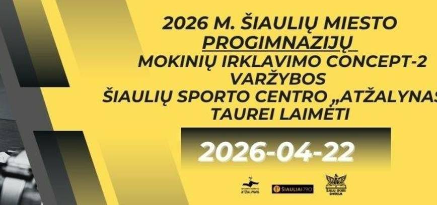 „Concept-2“ irklavimo varžybos progimnazijoms