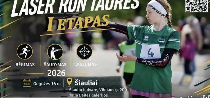 LIETUVOS ŠIUOLAIKINĖS PENKIAKOVĖS LASER RUN TAURĖ