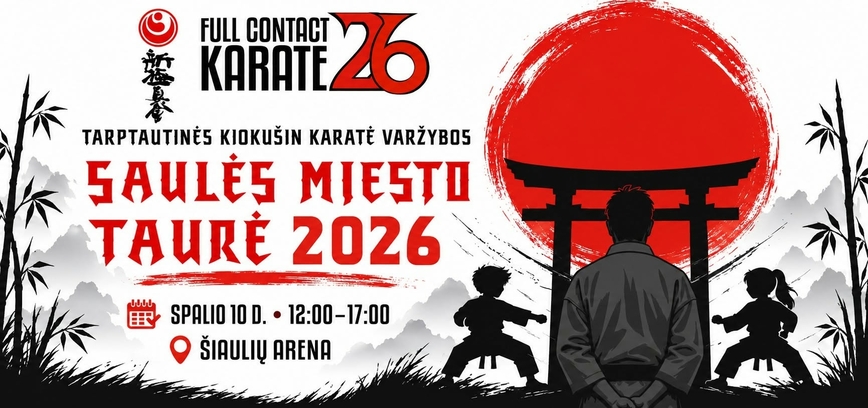 Tarptautinės Kiokušin karatė varžybos „Saulės miesto taurė 2026“