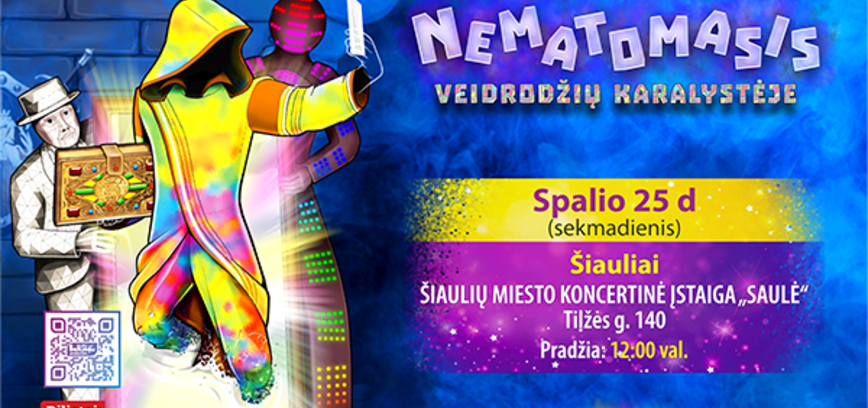 „NEMATOMASIS VEIDRODŽIŲ KARALYSTĖJE“ – interaktyvus šeimos šou ŠIAULIUOSE