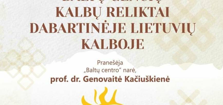 PASKAITA IŠ CIKLO „BALTŲ CENTRO“ PASIKALBĖJIMAI