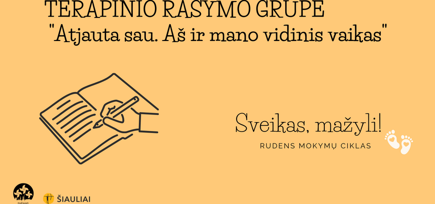 Terapinio rašymo grupė moterims „Atjauta sau. Aš ir mano vidinis vaikas“