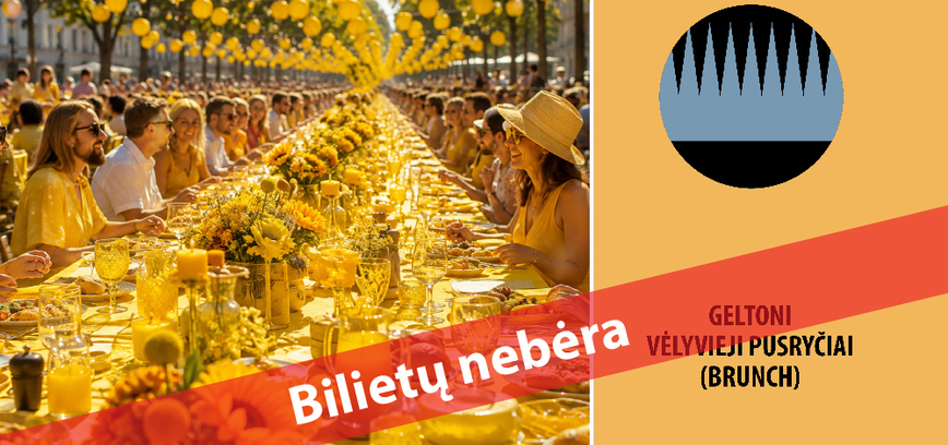  Geltoni vėlyvieji pusryčiai (brunch) 