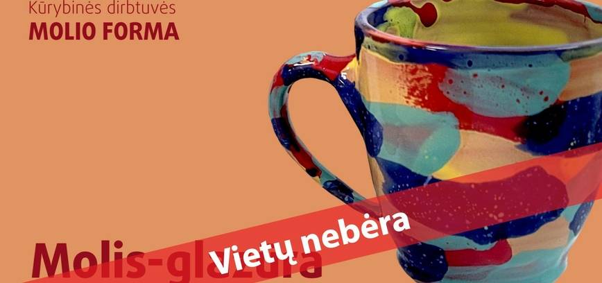  Kūrybinės dirbtuvės „Molio forma“ su Aiste Jakelaityte 