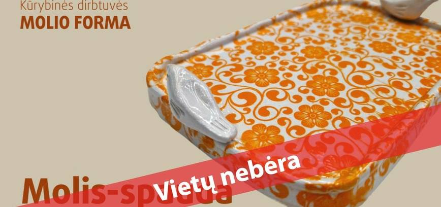  Kūrybinės dirbtuvės „Molio forma“ su Kristina Mickūne 