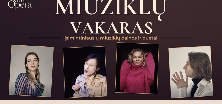  Miuziklų vakaras – įsimintiniausių miuziklų dainos ir duetai 