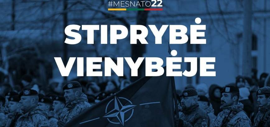  NATO vėliavos pakėlimo ceremonija 