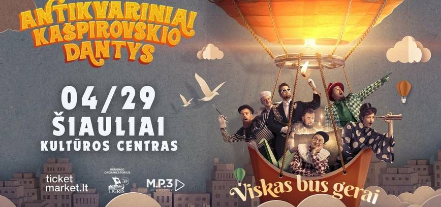  Grupės „Antikvariniai Kašpirovskio dantys“ koncertas „Viskas bus gerai“ 