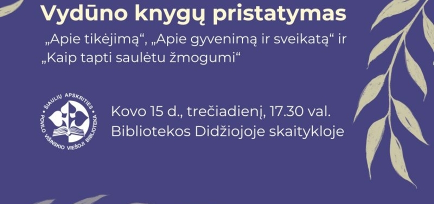 Vydūno knygų pristatymas