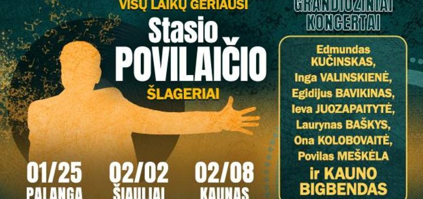 GERIAUSI STASIO POVILAIČIO ŠLAGERIAI