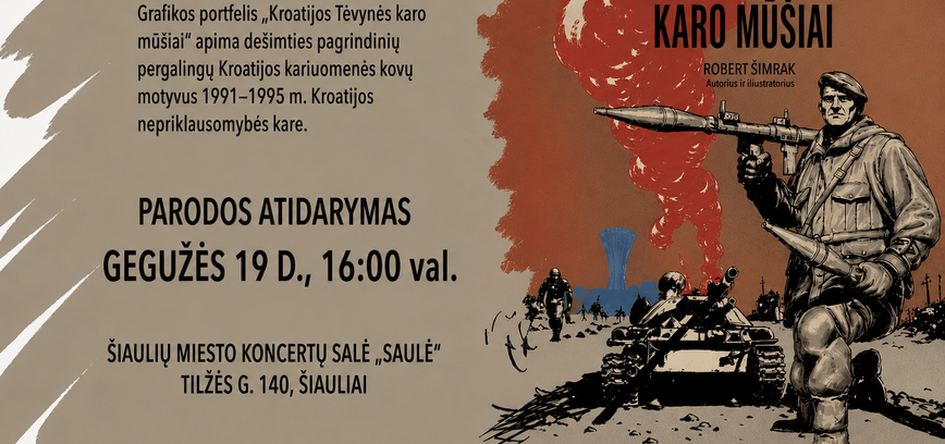 Robert Šimrak parodos „Kroatijos Tėvynės karo mūšiai“ atidarymas