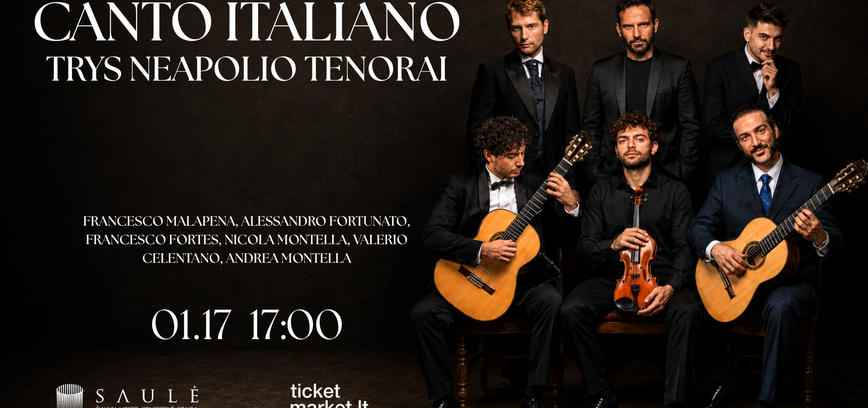 Canto Italiano. Trys Neapolio tenorai