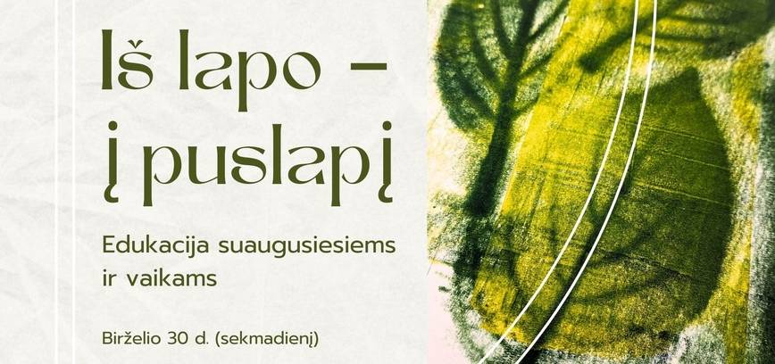 „Iš lapo – į puslapį“