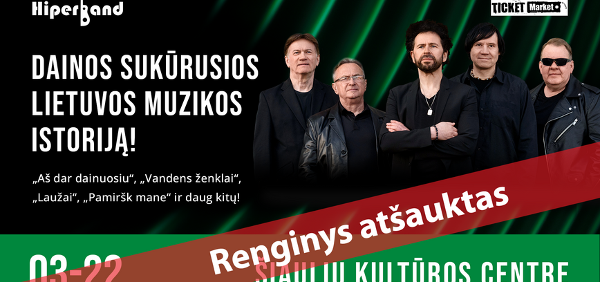  Grupės „Hiperband“ koncertas „Legendinės dainos“ 