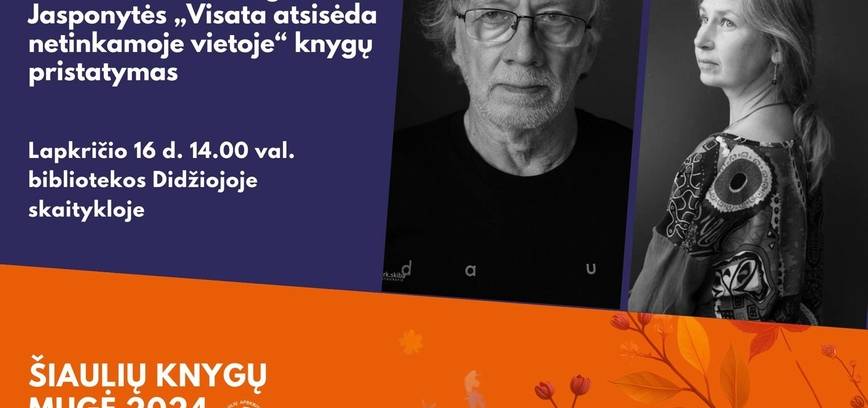 Antano A. Jonyno „153 sonetai“ ir Jurgitos Jasponytės „Visata atsisėda netinkamoje vietoje“ knygų pristatymas