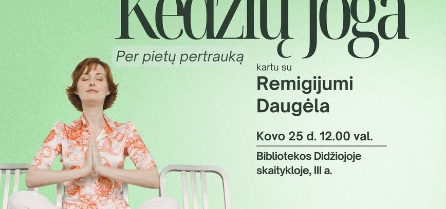 Kėdžių joga su Remigijumi Daugėla