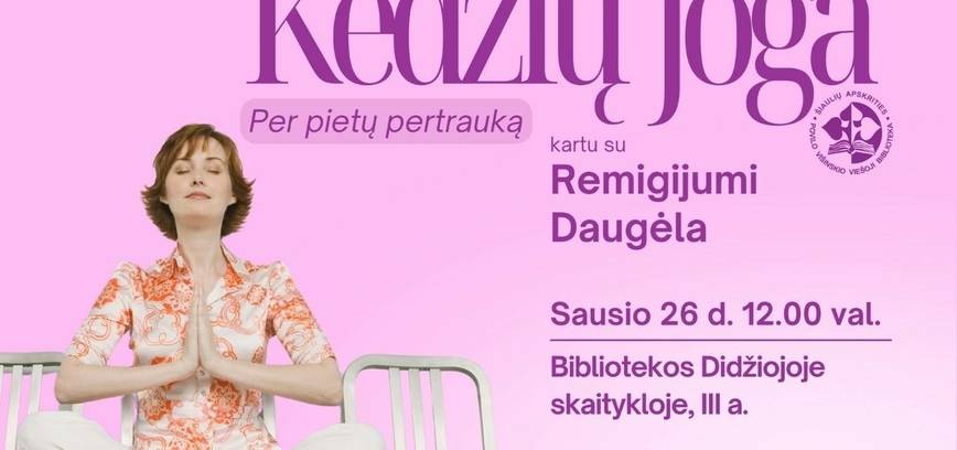 Kėdžių joga su Remigijumi Daugėla