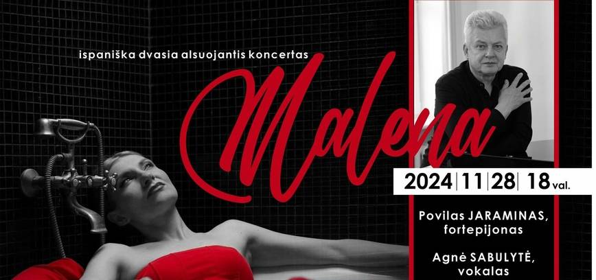 Povilo Jaramino ir Agnės Sabulytės ispaniška dvasia alsuojantis koncertas MALENA