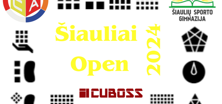 Rubikų kubikų varžybos „Šiauliai Open 2024“