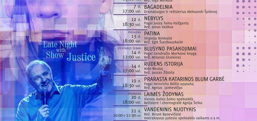 Šiaulių dramos teatro SAUSIO mėn. repertuaras