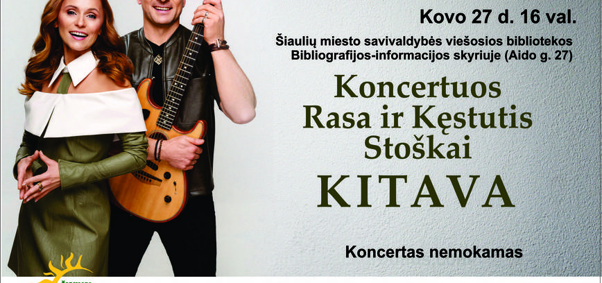 GRUPĖS KITAVA KONCERTAS MIESTO BIBLIOTEKOJE