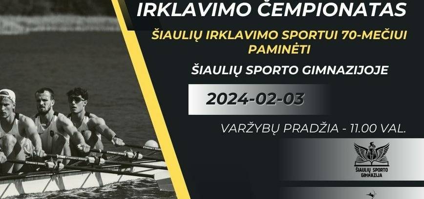 Šiaulių miesto atviras žiemos irklavimo čempionatas