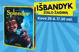 Stalo žaidimo „Splendor“ pristatymas