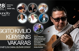 Sigito Kivilio kūrybinis vakaras „40 metų su daina, eilėm ir gitara“