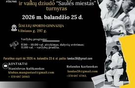 TARPTAUTINIS JAUNIŲ, JAUNUČIŲ IR VAIKŲ DZIUDO TURNYRAS „SAULĖS MIESTAS“ 