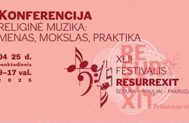 KONFERENCIJA RELIGINĖ MUZIKA: MENAS, MOKSLAS, PRAKTIKA | XLII RESURREXIT