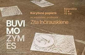 Kūrybinė popietė su menininke, profesore Zita Inčirauskiene