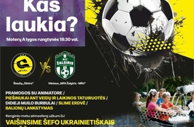 GELTONAI JUODA FUTBOLO ŠVENTĖ ŠIAULIUOSE!
