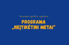„Neįtikėtini metai“ – pozityvios tėvystės įgūdžių ugdymo programa