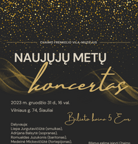 NAUJAMETIS KONCERTAS CHAIMO FRENKELIO VILOJE-MUZIEJUJE
