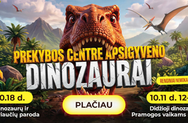 PREKYBOS CENTRE APSIGYVENO DINOZAURAI