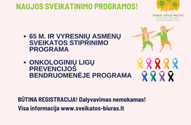 NAUJOS SVEIKATINIMO PROGRAMOS!