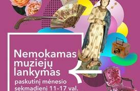 Paskutinį kovo mėnesio sekmadienį – nemokamas muziejų lankymas